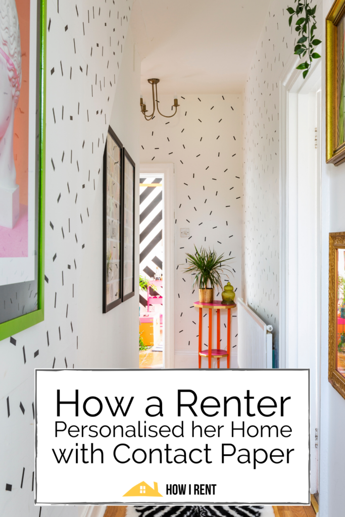 how a renter decorated her home with contact paper 
