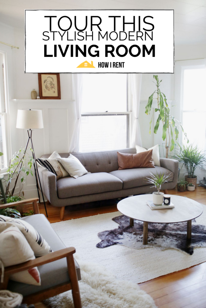 tOUR THIS MODERN LIVING ROOM PINTEREST GRAPHIC 